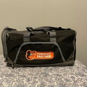 Baltimore Orioles Black and Gray orange Duffel Bag